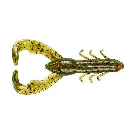 Yum Christie Craw 3.5" 8ct Watermelon Red Flake, made by Yum Baits - Yum Christie Craw 3.5" 8ct Watermelon Red Flake, made by Yum Baits -