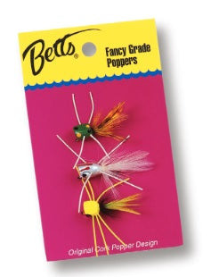 Betts Bass Popper Value Pack Assortment 3pc Betts Bass Popper Value Pack Assortment 3pc