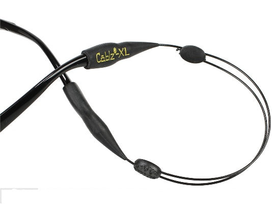 Cablz Sunglass Holder ZIPZ Black 12" XL, made by Cablz - Cablz Sunglass Holder ZIPZ Black 12" XL, made by Cablz -