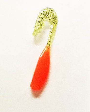 Bobby Garland Stroll'R 2.5" 12ct Orange/Chartreuse Silver, made by Bobby Garland Baits - Bobby Garland Stroll'R 2.5" 12ct Orange/Chartreuse Silver, made by Bobby Garland Baits -