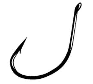 Gamakatsu Drop Shot Hook Black 25ct Size 1, made by Gamakatsu Hooks - Gamakatsu Drop Shot Hook Black 25ct Size 1, made by Gamakatsu Hooks -