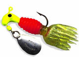 Blakemore Crappie Thunder 1/16 2ct Chartreuse/Orange/Chartreuse, made by Blakemore -