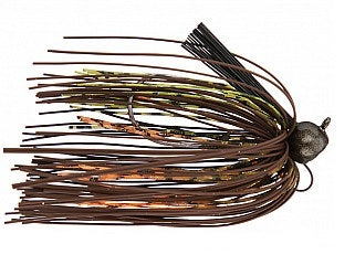 Buckeye Football Mop Jig 3/4oz Contusion, made by Buckeye Baits - Buckeye Football Mop Jig 3/4oz Contusion, made by Buckeye Baits -