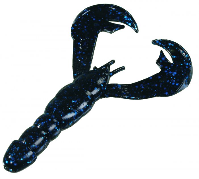Strike King Rage Craw 7ct Black Blue Flake, made by Strike King Baits - Strike King Rage Craw 7ct Black Blue Flake, made by Strike King Baits -