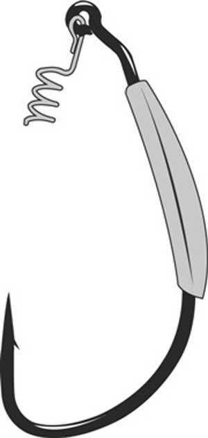Gamakatsu Weighted Superline Spring Lock Black 6/0-1/4, made by Gamakatsu Hooks - Gamakatsu Weighted Superline Spring Lock Black 6/0-1/4, made by Gamakatsu Hooks -