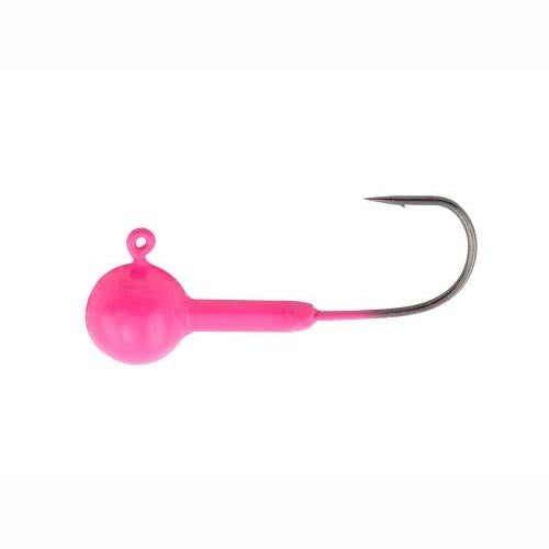Crappie Magnet Double Cross Heads 5ct 1/32oz Pink, made by Crappie Magnet Baits -