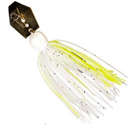 Z-Man Chatterbait Mini Max 1/4oz Chartreuse/White, made by Z-Man Baits - Z-Man Chatterbait Mini Max 1/4oz Chartreuse/White, made by Z-Man Baits -