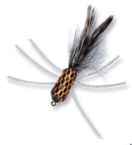 Betts Falls Fly White/Black Scale Size 6, made by Betts Tackle - Betts Falls Fly White/Black Scale Size 6, made by Betts Tackle -