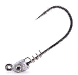 Mustad Spring Lock Jig Head 1/16 3/0 Plain 4ct, made by Mustad Hooks - Mustad Spring Lock Jig Head 1/16 3/0 Plain 4ct, made by Mustad Hooks -