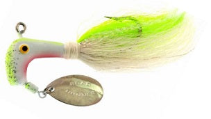 Blakemore Saltwater Head 1oz 2ct White/Chartreuse, made by Blakemore - Blakemore Saltwater Head 1oz 2ct White/Chartreuse, made by Blakemore -