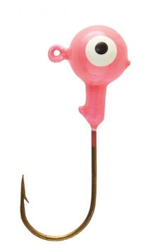 Eagle Claw Ball Head Jig 1/32 10ct Pink, made by Eagle Claw - Eagle Claw Ball Head Jig 1/32 10ct Pink, made by Eagle Claw -