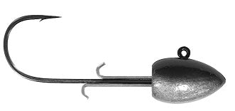 Big Bite Swimmer Head 1/4 4ct Black Back, made by Big Bite Baits - Big Bite Swimmer Head 1/4 4ct Black Back, made by Big Bite Baits -