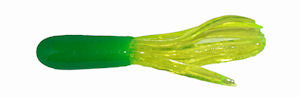Big Bite Crappie Tubes 1.5" 10ct Lime/Chartreuse, made by Big Bite Baits - Big Bite Crappie Tubes 1.5" 10ct Lime/Chartreuse, made by Big Bite Baits -