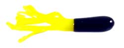 Big Bite Crappie Tubes 1.5" 10ct Black/Yellow, made by Big Bite Baits - Big Bite Crappie Tubes 1.5" 10ct Black/Yellow, made by Big Bite Baits -