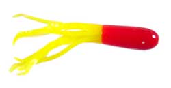 Big Bite Crappie Tubes 1.5" 10ct Red/Yellow, made by Big Bite Baits - Big Bite Crappie Tubes 1.5" 10ct Red/Yellow, made by Big Bite Baits -