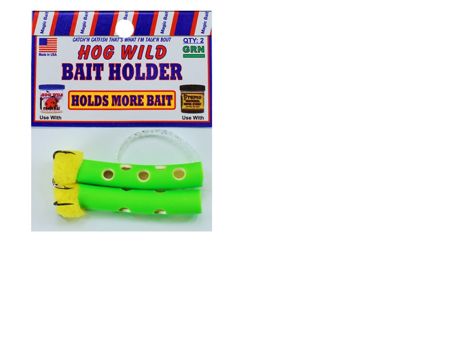 Magic Bait Bait Holder Tubes Green 2ct, made by Magic Bait - Magic Bait Bait Holder Tubes Green 2ct, made by Magic Bait -