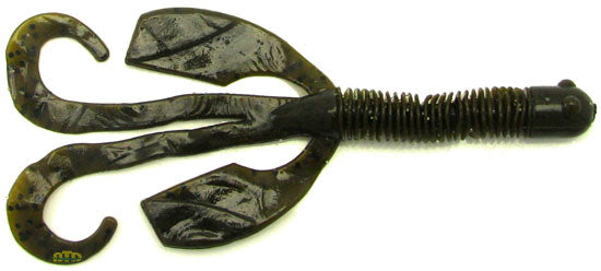 Big Bite Creature 4" 10ct Green Pumpkin, made by Big Bite Baits - Big Bite Creature 4" 10ct Green Pumpkin, made by Big Bite Baits -