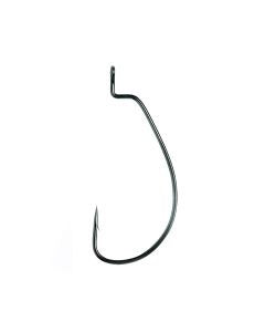 Eagle Claw Lazer Worm Hook Wide Gap PBlack 6ct Size 1/0, made by Eagle Claw - Eagle Claw Lazer Worm Hook Wide Gap PBlack 6ct Size 1/0, made by Eagle Claw -