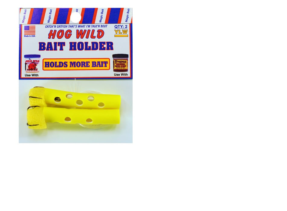 Magic Bait Bait Holder Tubes Yellow 2ct, made by Magic Bait - Magic Bait Bait Holder Tubes Yellow 2ct, made by Magic Bait -
