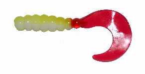 Big Bite Fat Grub 2" 10ct Bad Blood, made by Big Bite Baits - Big Bite Fat Grub 2" 10ct Bad Blood, made by Big Bite Baits -