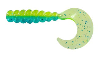 Big Bite Fat Grub 2" 10ct Blue Grass, made by Big Bite Baits - Big Bite Fat Grub 2" 10ct Blue Grass, made by Big Bite Baits -