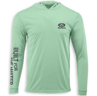 Flying Fisherman Performance Hoodie Mint Medium, made by Flying Fisherman Glasses - Flying Fisherman Performance Hoodie Mint Medium, made by Flying Fisherman Glasses -