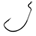 Gamakatsu Wide Gap Offset Black 25ct Size 2/0, made by Gamakatsu Hooks - 58412-25 Gamakatsu Wide Gap Offset Black 25ct Size 2/0, made by Gamakatsu Hooks - 58412-25