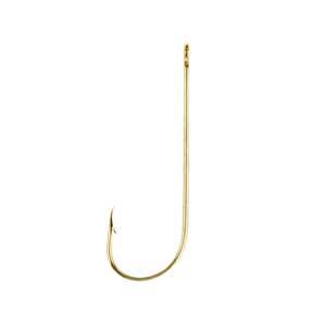 Eagle Claw Gold Aberdeen Hook 8ct Size 1/0 - BT-151-202ELAH-1/0, made by Eagle Claw - Eagle Claw Gold Aberdeen Hook 8ct Size 1/0 - BT-151-202ELAH-1/0, made by Eagle Claw -