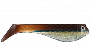 Jenko Booty Shaker 8" 1ct Bronze Shad, made by Jenko Baits - Jenko Booty Shaker 8" 1ct Bronze Shad, made by Jenko Baits -