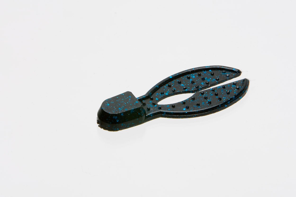 Zoom Super Chunk Jr 2" 6/bag Black/Blue, made by Zoom Baits - Zoom Super Chunk Jr 2" 6/bag Black/Blue, made by Zoom Baits -