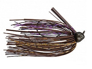 Buckeye Football Mop Jig 3/4oz Peanut Butter & Jelly, made by Buckeye Baits - Buckeye Football Mop Jig 3/4oz Peanut Butter & Jelly, made by Buckeye Baits -