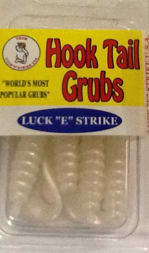 Luckie Strike Curl Tail Grub 3" 10ct Pearl, made by Luck"E" Strike Baits - Luckie Strike Curl Tail Grub 3" 10ct Pearl, made by Luck"E" Strike Baits -