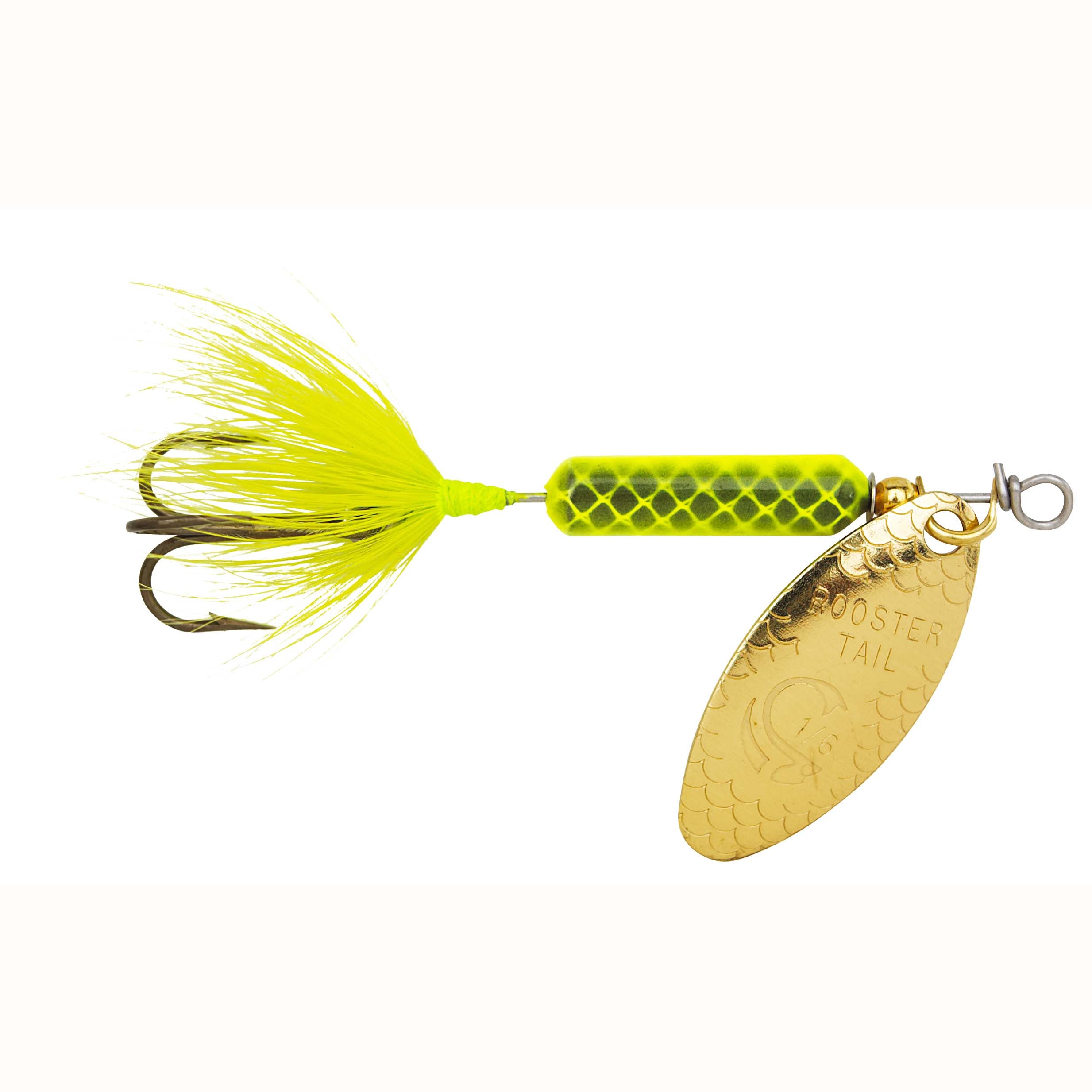 Yakima Rooster Tail 1/6 Chartreuse, made by Rooster Tail Baits - Yakima Rooster Tail 1/6 Chartreuse, made by Rooster Tail Baits -