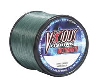 Vicious Ultimate LoVis Green Mono 1/4lb 12lb, made by Vicious Line - Vicious Ultimate LoVis Green Mono 1/4lb 12lb, made by Vicious Line -