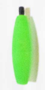 Betts Foam Float Cigar 2.50" 100ct Green, made by Betts Tackle - Betts Foam Float Cigar 2.50" 100ct Green, made by Betts Tackle -