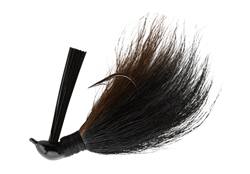 Booyah Bucktail Jig 1/8 Black/Brown, made by Booyah Baits -