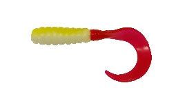 Big Bite Curl Tail Grub 2" 10ct Bad Blood, made by Big Bite Baits - Big Bite Curl Tail Grub 2" 10ct Bad Blood, made by Big Bite Baits -