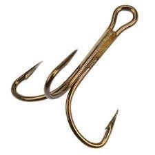 Mustad Treble Hook Bronze 25ct Size 5/0, made by Mustad Hooks - Mustad Treble Hook Bronze 25ct Size 5/0, made by Mustad Hooks -