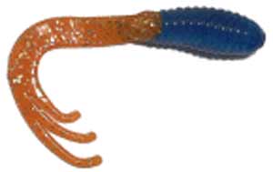 Big Bite Triple Tip Grub 2" 10ct Auburn Shiner, made by Big Bite Baits - Big Bite Triple Tip Grub 2" 10ct Auburn Shiner, made by Big Bite Baits -