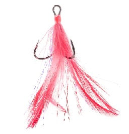Mustad Dressed Treble Hooks 2ct Red Size 4 - BT-151-233BLN-R-6-2, made by Mustad Hooks - Mustad Dressed Treble Hooks 2ct Red Size 4 - BT-151-233BLN-R-6-2, made by Mustad Hooks -