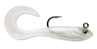 Storm WildEye Pro Curl Tail 3.5" Pearl, made by Storm Baits - Storm WildEye Pro Curl Tail 3.5" Pearl, made by Storm Baits -