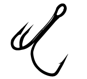 Gamakatsu Treble Hook EWG Black Size 4 10ct, made by Gamakatsu Hooks -