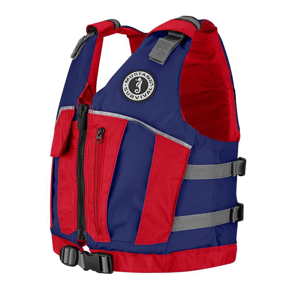 Mustang Youth Reflex Foam Vest - Navy Blue/Red, made by Mustang Survival - MV7030-80-0-216 Mustang Youth Reflex Foam Vest - Navy Blue/Red, made by Mustang Survival - MV7030-80-0-216