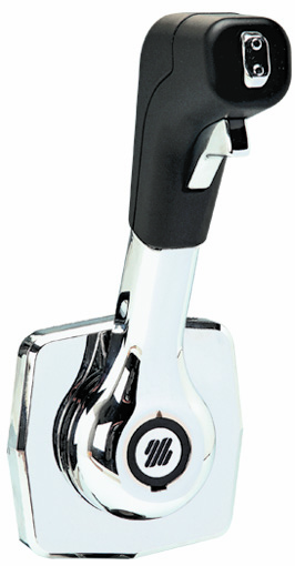 Uflex Single Lever Side Mount Control - Black/Chrome, made by Uflex USA - B310B Uflex Single Lever Side Mount Control - Black/Chrome, made by Uflex USA - B310B