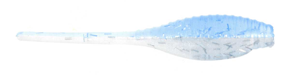 Bass A Pro Tiny Shad 2" 15ct Blue Ice, made by Bass Assassin Baits -