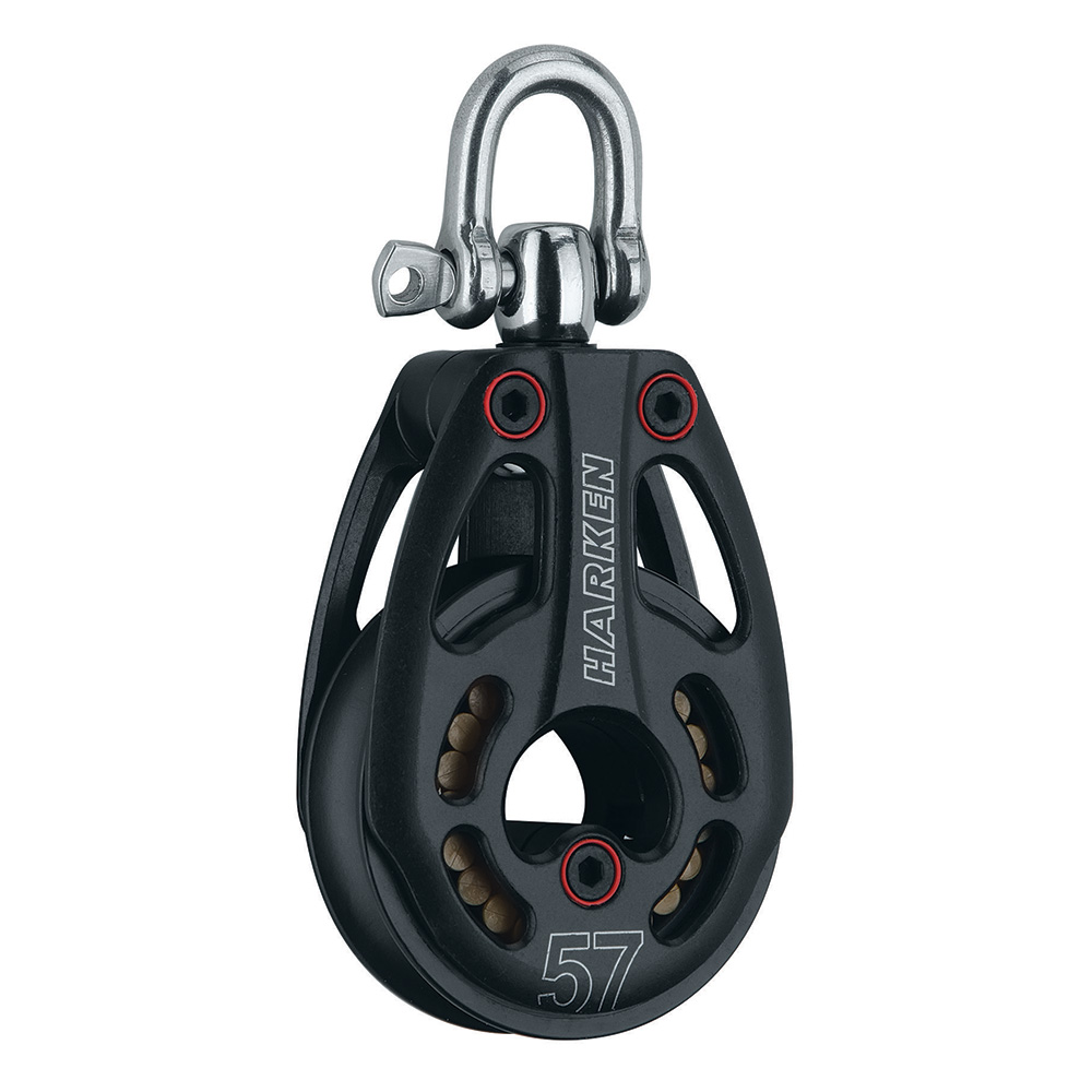 Harken 57mm Aluminum Low Load Black Magic Block w/Swivel, made by Harken - 3226 Harken 57mm Aluminum Low Load Black Magic Block w/Swivel, made by Harken - 3226
