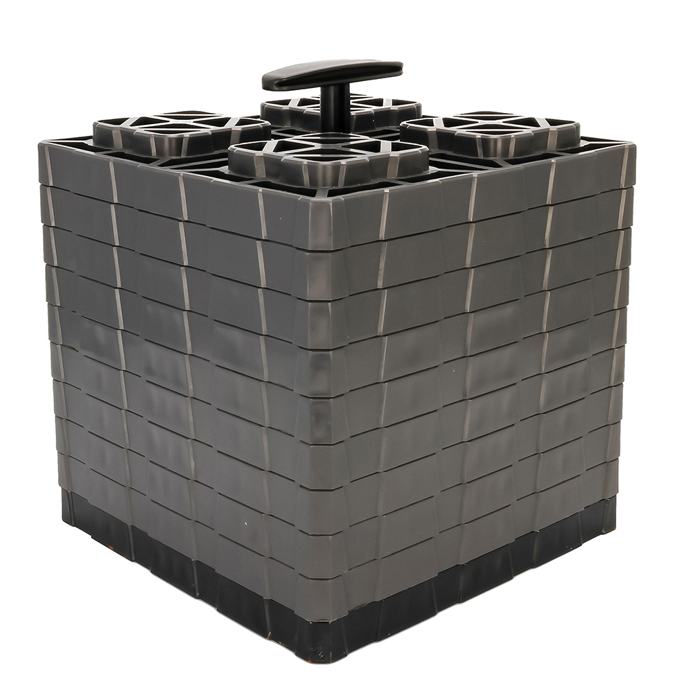 Camco FasTen Leveling Blocks XL w/T-Handle - 2x2 - Grey *10-Pack, made by Camco - 44527