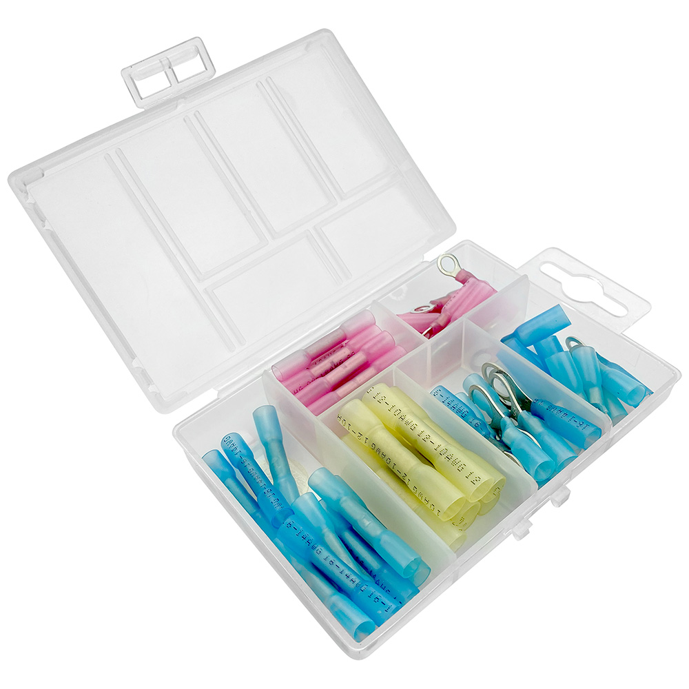 T-H Marine Heat Shrink Connector Kit *64-Piece, made by T-H Marine Supplies - BE-EL-31639-DP T-H Marine Heat Shrink Connector Kit *64-Piece, made by T-H Marine Supplies - BE-EL-31639-DP