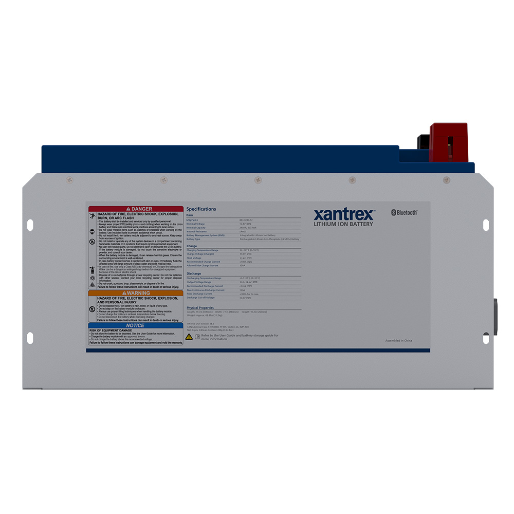 Xantrex Lithium Iron Phosphate (LiFePO4) Battery - 240AH - 12VDC, made by Xantrex - 883-0240-12 Xantrex Lithium Iron Phosphate (LiFePO4) Battery - 240AH - 12VDC, made by Xantrex - 883-0240-12