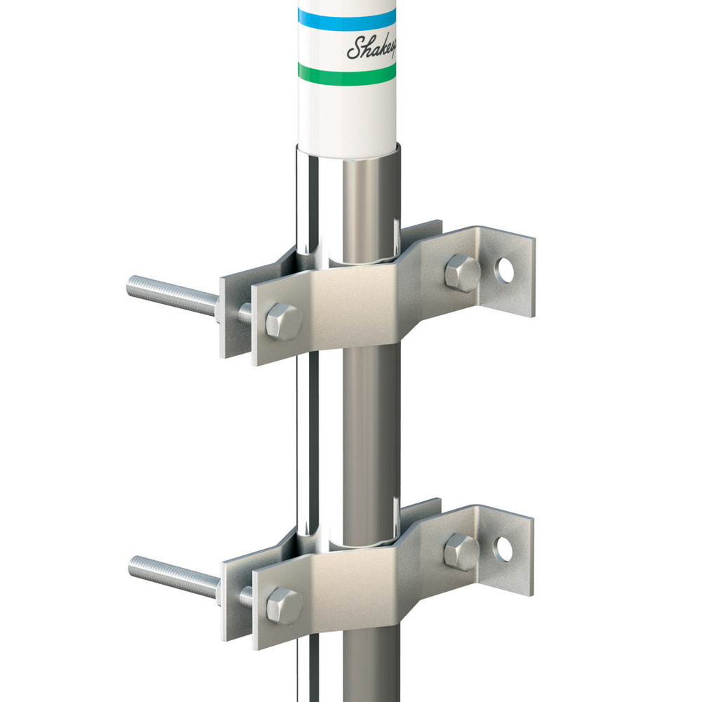 Shakespeare 484 Wall Clamp f/476 Antenna Galvanized, made by Shakespeare - 484 Shakespeare 484 Wall Clamp f/476 Antenna Galvanized, made by Shakespeare - 484